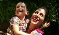 Nazanin Zaghari-Ratcliffe with her daughter Gabriella