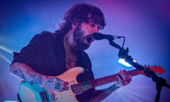 Simon Neil of Biffy Clyro performing in Sheffield.