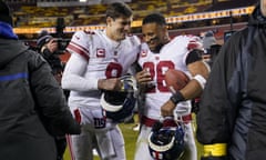 New York Giants quarterback Daniel Jones and running back Saquon Barkley will be crucial to their team’s chances in the NFL playoffs