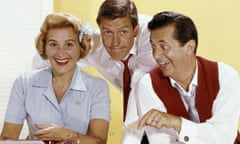 From left, Rose Marie, Dick Van Dyke and Morey Amsterdam in The Dick Van Dyke Show, 1961-66.