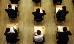 Pupils sitting an exam