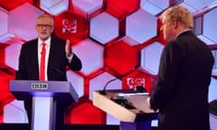 Boris Johnson and Jeremy Corbyn go head to head in the BBC prime ministerial debate.