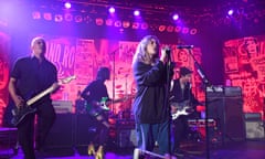 Violet Grohl, Pat Smear, St Vincent and Beck perform during Heaven is Rock and Roll at the Hollywood Palladium.