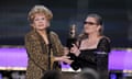 Debbie Reynolds, left, and Carrie Fisher in Los Angeles, 2015.