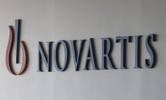 Novartis logo on building