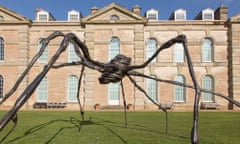 Louise Bourgeois’s gigantic bronze spider in front of the main house of Compton Verney.