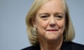 Meg Whitman, CEO of Hewlett-Packard Enterprise, announcing merger with Micro Focus.