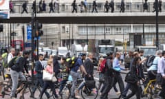 Tube strike across London Underground network, Britain.