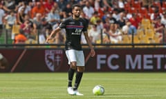 Crystal Palace’s summer signing Jairo Riedewald gets on the ball during a preseason friendly against FC Metz.