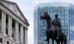 A general view of the Bank of England building in London.