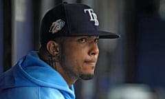 Wander Franco was in Tampa’s dugout for Sunday’s game