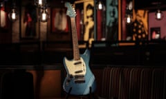 Cobain's 1969 Fender Mustang electric guitar from Smells Like Teen Spirit music video.