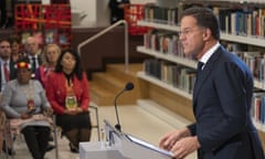 Mark Rutte apologised on behalf of his government for the Netherlands' historical role in slavery.