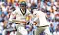 Travis Head runs between the wickets at the Oval