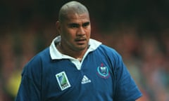 Va’aiga Tuigamala, playing for Samoa at the 1999 rugby union World Cup.