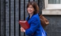 Lord President of the Council, and Leader of the House of Commons Lucy Powell arrives in Downing Street to attend weekly Cabinet meeting in London.