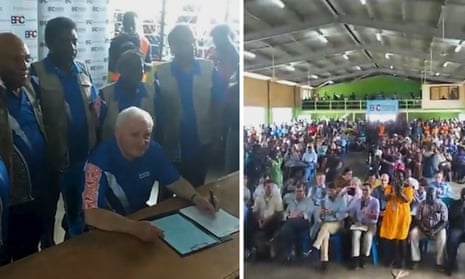 Bougainville referendum: Cheers erupt as results in favour of independence announced – video