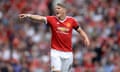 Soccer - Barclays Premier League - Manchester United v Tottenham Hotspur - Old Trafford<br>Manchester United's Bastian Schweinsteiger during the Barclays Premier League match at Old Trafford, Manchester. PRESS ASSOCIATION Photo. Picture date: Saturday August 8, 2015. See PA story SOCCER Man Utd. Photo credit should read: Martin Rickett/PA Wire. EDITORIAL USE ONLY No use with unauthorised audio, video, data, fixture lists, club/league logos or "live" services. Online in-match use limited to 45 images, no video emulation. No use in betting, games or single club/league/player publications.