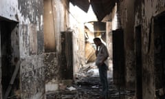 Remains of hospital after it was hit by a U.S. airstrike in Kunduz, Afghanistan