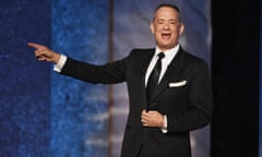 American Film Institutes 44th Life Achievement Award Gala Tribute to John Williams - Show<br>HOLLYWOOD, CA - JUNE 09: Actor Tom Hanks speaks onstage during American Film Institutes 44th Life Achievement Award Gala Tribute to John Williams at Dolby Theatre on June 9, 2016 in Hollywood, California. 26148_004 (Photo by Kevin Winter/Getty Images )