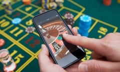Roulette being played on a smartphone