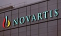 FILE PHOTO: Swiss drugmaker Novartis’ logo is seen in Stein<br>FILE PHOTO: Swiss drugmaker Novartis’ logo is seen at the company’s plant in the northern Swiss town of Stein, Switzerland October 23, 2017. REUTERS/Arnd Wiegmann/File Photo
