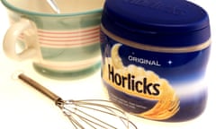 A tub of Horlicks Night Time Drink