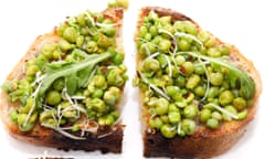 Experts are saying ‘smashed peas’ are a lower cost and more environmentally friendly alternative to avocado on toast.