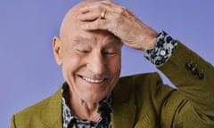 ‘I’ve had so much great good fortune in my life’: Patrick Stewart wears suit by Gabriella Hearst, and shirt by Paul Smith.