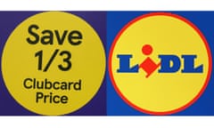 Tesco / Lidl logos