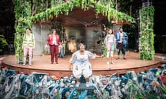 Finlay McGuigan, Alice Keedwell, Juliet Agnes, Daisy Prosper and Mark Theodore in The Tempest Re-imagined for Everyone Aged Six and Over.