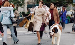 Andy from The Devil Wears Prada (2006) struggles with lots of shopping and a dog