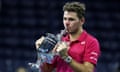 2016 US Open - Day 14<br>NEW YORK, NY - SEPTEMBER 11:  Stan Wawrinka of Switzerland celebrates with the trophy after defeating Novak Djokovic of Serbia with a score of 6-7, 6-4, 7-5, 6-3 during their Men's Singles Final Match on Day Fourteen of the 2016 US Open at the USTA Billie Jean King National Tennis Center on September 11, 2016 in the Flushing neighborhood of the Queens borough of New York City.  (Photo by Elsa/Getty Images)