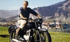 Steve McQueen in The Great Escape, a film inspired by a real-life mass breakout during the second world war.