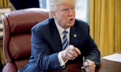 Donald Trump<br>President Donald Trump speaks to Associated Press Chief White House Correspondent Julie Pace in the Oval Office in Washington, Wednesday, April 19, 2017. The president said he believes the attack in Paris will “probably help” far-right candidate Marine Le Pen in France’s upcoming election. (AP Photo/Andrew Harnik)