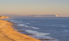 Southbourne, Dorset, with a view of the Isle of Wight.