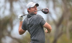 Rory McIlroy watches his shot during the pro-am before the Arnold Palmer Invitational.