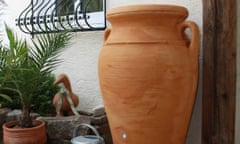 Water Butt Direct’s 300-litre Helena amphora water butt in terracotta effect