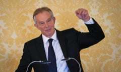 Tony Blair responds to criticisms in the Chilcot inquiry report at a press conference.