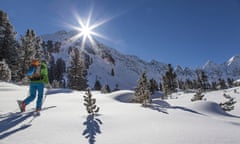 Ski tour walker to the Karlesspitze, Stubai Alps, Kuhtai, Tyrol, Austria