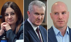 Jacqui Lambie, Tony Burke and David Pocock