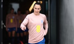 Lucy Bronze, pictured this week at an England training session