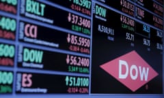 The Dow Chemical logo is displayed on a board above the floor of the New York Stock Exchange shortly after the opening bell in New York December 9, 2015. REUTERS/Lucas Jackson TPX IMAGES OF THE DAY