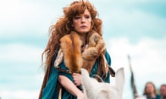 Into battle … Kelly Reilly in celtic warrior epic Britannia, written by Jez Butterworth.