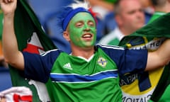 Northern Ireland v Germany. UEFA Euro 2016 Group C<br>UK AND IRELAND RIGHTS ONLY Northern Ireland fans before the UEFA Euro 2016 Group C match between Northern Ireland and Germany at Parc des Princes on June 21st 2016 in Paris, France. (Photo by CITYPRESS24/phcimages.com)