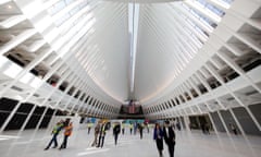 BESTPIX New WTC State-Of-The-Art Transportation Hub “Oculus” Opens To The Public<br>NEW YORK, NY - MARCH 03: People walk through the new partially opened World Trade Center Transportation Hub after nearly 12 years of construction on March 3, 2016 in New York City. The grand structure was designed by Spanish architect Santiago Calatrava at a cost of $4 billion in public money, almost $2 billion over budget. The hub offers connections to the PATH train connecting New York City and New Jersey. (Photo by Spencer Platt/Getty Images) *** BESTPIX ***