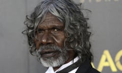 David Gulpilil on the red carpet at the 2015 AFI Aacta awards