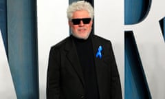 Pedro Almodóvar at Vanity Fair's Oscar party.