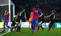 Crystal Palace v AFC Bournemouth - Premier League<br>LONDON, ENGLAND - DECEMBER 09: Christian Benteke of Crystal Palace reacts to missing a penalty during the Premier League match between Crystal Palace and AFC Bournemouth at Selhurst Park on December 9, 2017 in London, England. (Photo by Jordan Mansfield/Getty Images)