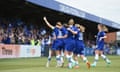 Photo by Harriet Lander - Chelsea FC/Getty Images. Magdalena Eriksson of Chelsea celebrates with teammates